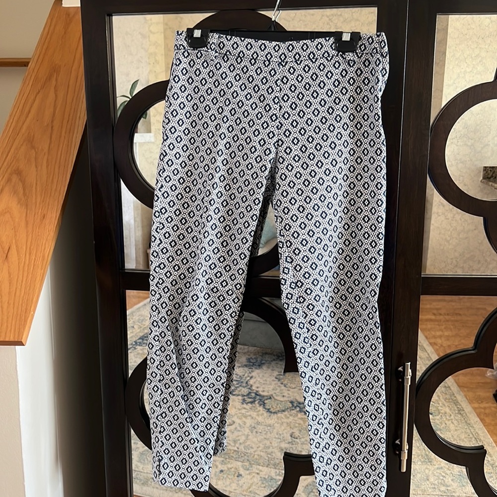 H&M Patterned blue & navy Pants